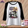 MyDesigns Physical Item White/Black / S Nightmare Quilting ~ Raglan Tee