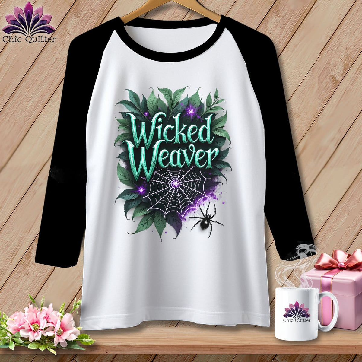 MyDesigns Physical Item White/Black / S Wicked Weaver ~ Raglan Tee