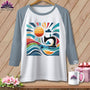 MyDesigns Physical Item White/Denim / XS Catching My Morning Muse ~ Raglan 3/4 Sleeve Tee