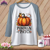 MyDesigns Physical Item White/Denim / XS Pumpkin Patch ~ Raglan Tee