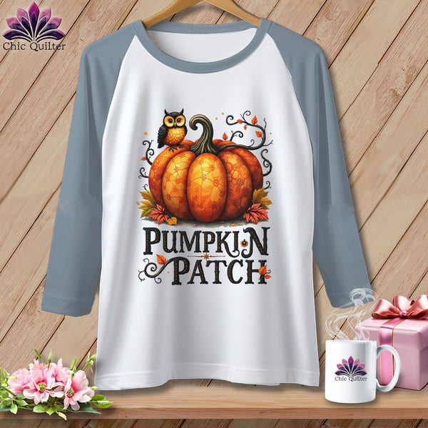 MyDesigns Physical Item White/Denim / XS Pumpkin Patch ~ Raglan Tee