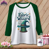 MyDesigns Physical Item White/Kelly / S Fabric Wizard ~ Raglan Tee