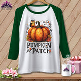 MyDesigns Physical Item White/Kelly / S Pumpkin Patch ~ Raglan Tee