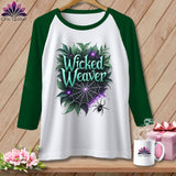 MyDesigns Physical Item White/Kelly / S Wicked Weaver ~ Raglan Tee