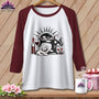 MyDesigns Physical Item White/Maroon / XS My Favorite Things ~ Raglan 3/4 Sleeve Tee