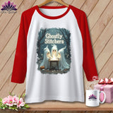 MyDesigns Physical Item White/Red / S Ghostly Stitches ~ Raglan Tee