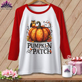 MyDesigns Physical Item White/Red / S Pumpkin Patch ~ Raglan Tee