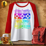 MyDesigns Physical Item White/Red / S Weekend Forecast ~ Raglan 3/4 Sleeve Tee