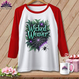 MyDesigns Physical Item White/Red / S Wicked Weaver ~ Raglan Tee