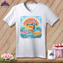 MyDesigns Physical Item White / S Color Splashed Stitches ~ SuperSoft V-Neck Tee