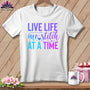 MyDesigns Physical Item White / S Live Life One Stitch at a Time ~Premium Tee
