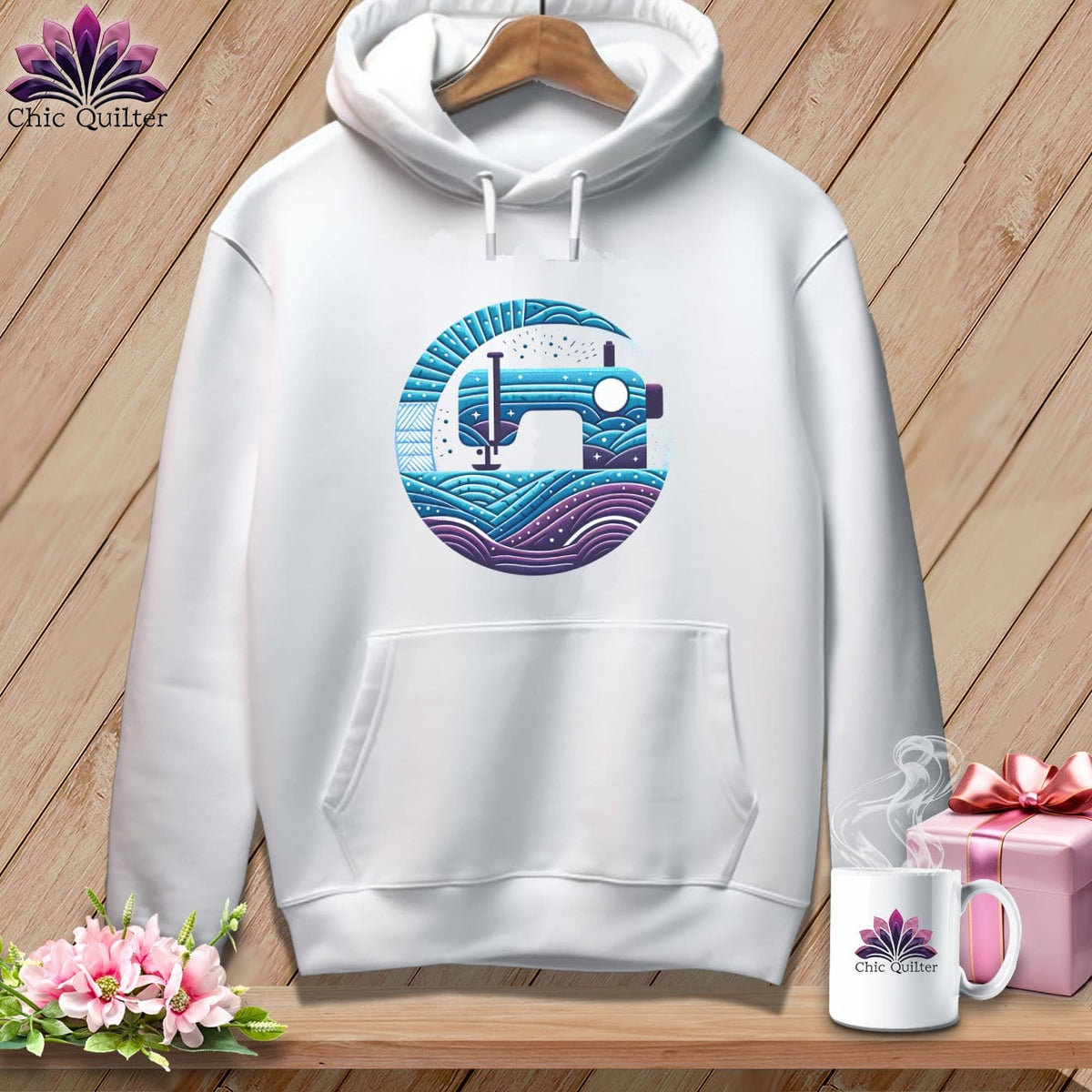 MyDesigns Physical Item White / S Quilting Where Dreams are Sewin ~ Premium Hoodie