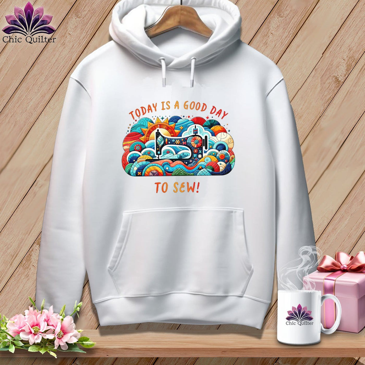 MyDesigns Physical Item White / S Today is a Good Day to Sew ~ Premium Hoodie