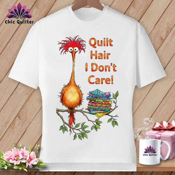 PODpartner White / S Quilt Hair Don’t Care ~ Noodle Beakman ~ Oversized Tee