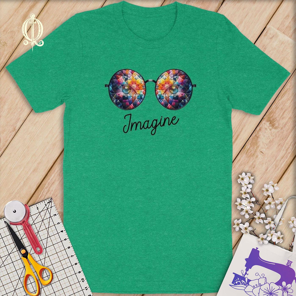 MyDesigns XS / Heather Kelly Imagine Quilt Reflection in Multi Colored ~Limited Edition T-Shirt