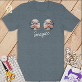 MyDesigns XS / Heather Slate Imagine Quilt Reflection in Blues ~Limited Edition T-Shirt