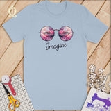 MyDesigns XS / Light Blue Imagine Quilt Reflection in Pink ~Limited Edition T-Shirt