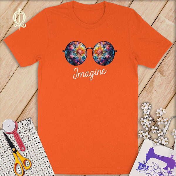 MyDesigns XS / Orange Imagine Quilt Reflection in Multi Colored ~Limited Edition T-Shirt