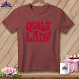 Maroon t-shirt with red 