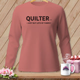 Long-sleeved pink shirt with 