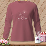 Rose long sleeve shirt with 