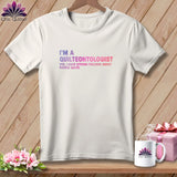 White t-shirt with 