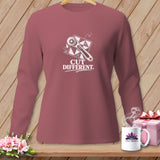 Mauve long-sleeve shirt with 