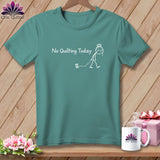 Teal t-shirt with 