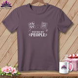 Purple t-shirt with 