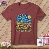 Maroon t-shirt with 