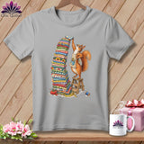 Squirrel in apron stacking fabric with 