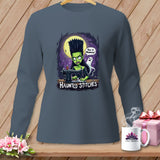 Green character sewing with text 