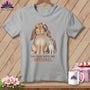 Grey t-shirt with two rabbits, one with a patchwork ear, and text "THE COLOR MATCH WAS OPTIONAL."