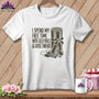 White t-shirt with "I spend my free time with jelly rolls & loose threads" text and illustration.