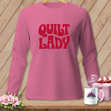Pink long sleeve shirt with 