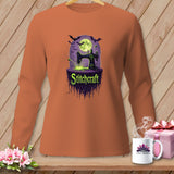Long sleeve shirt with a Halloween-themed 