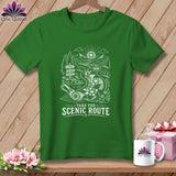 Green t-shirt with 