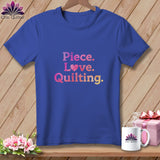 MyDesigns Physical Item S / Heather True Royal The Quilter's Heart ~ Relaxed Fit Tee