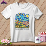White t-shirt with 