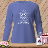 Periwinkle long sleeve shirt with 