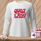 White long-sleeved shirt with 