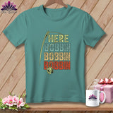 Teal t-shirt with 