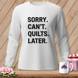 White long-sleeved shirt with 