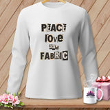 White long-sleeve shirt with 